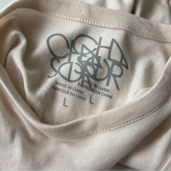 Chaser Happy Thoughts Rainbow Graphic Tee Shirt Sz L - Picture 5 of 6